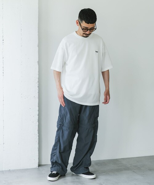 URBAN RESEARCH DOORS（アーバンリサーチドアーズ）の「『XLサイズ/WEB限定』『別注』PENNEYS×DOORS　THEFOX 鹿の子ショートスリーブT（Tシャツ/カットソー・メンズ・WHITE/ASH GRAY/PURPLE/NAVY・M/L/XL）」の10枚目の写真