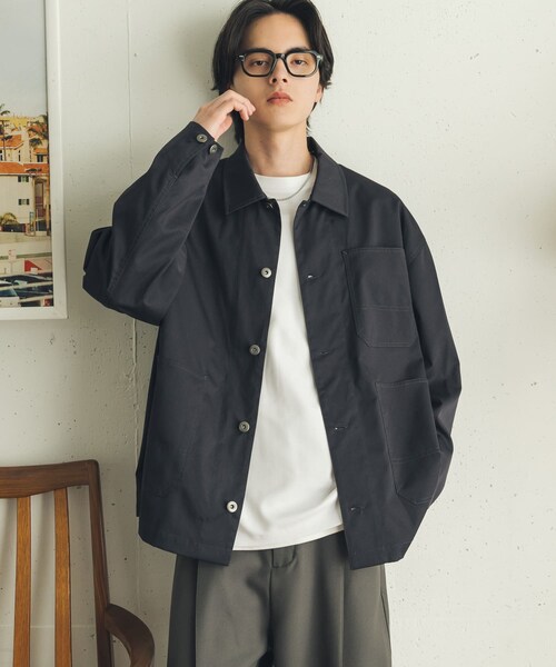 SENSE OF PLACE by URBAN RESEARCH（センスオブプレイスバイアーバンリサーチ）の「ピーチタッチカラーカバーオール（カバーオール・メンズ・CHARCOAL/BLUE GRAY/PINK・M/L）」の9枚目の写真