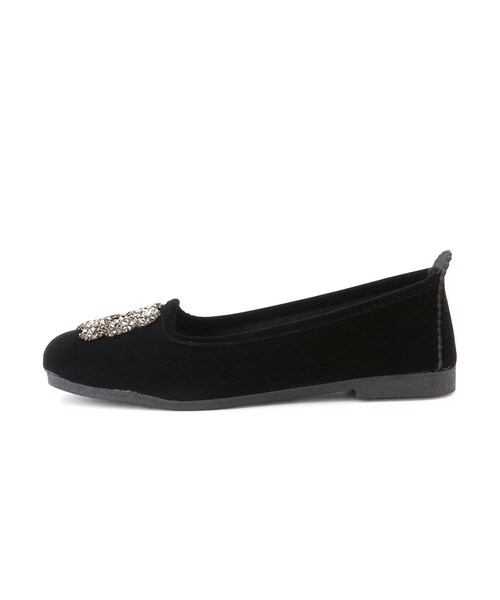ADAM ET ROPE'(アダムエロペ)の「【MALUS(マリュス)】Velvet bijou shoes / ベルベットビジューパンプス(パンプス・レディース・ブラック・36/37/38/39)」の20枚目の写真