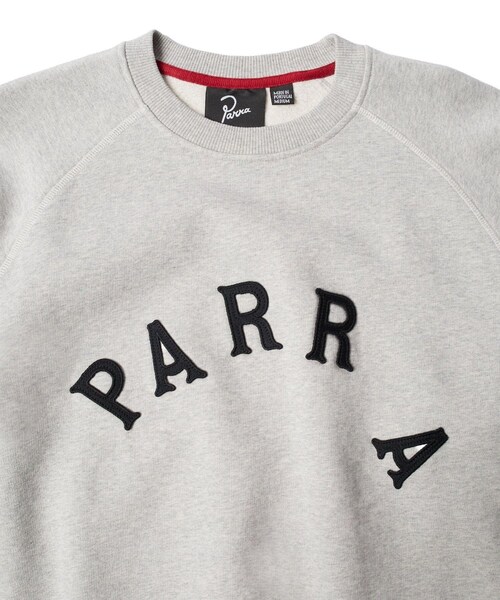 bonjour records（ボンジュールレコーズ）の「by Parra/バイ・パラ Drunk parent crew neck sweatshirt（スウェット・レディース・グレー・L/M）」の7枚目の写真