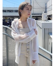 MURUA | シャイニーシアーシャツ(シャツ/ブラウス)