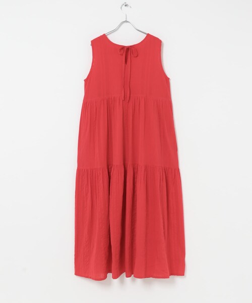 URBAN RESEARCH Sonny Label（アーバンリサーチサニーレーベル）の「コットンティアードサッカーワンピース（ワンピース・レディース・ブラック/ブラウン/レッド・Free）」の11枚目の写真