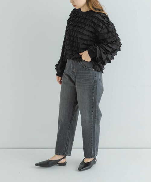 URBAN RESEARCH Sonny Label（アーバンリサーチサニーレーベル）の「『別注』Lee101×Sonny Label　TAPERED PANTS（デニムパンツ・レディース・GRY USED・XS/S/M）」の7枚目の写真