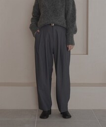 nissen | 【sail】タックテーパードパンツ(パンツ)