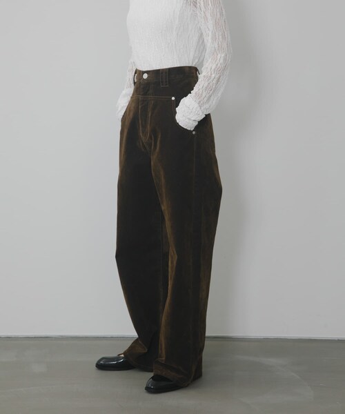 KBF(ケイビーエフ)の「『2サイズ展開』フロントパネルデザインデニム(デニムパンツ・レディース・BLUE/BROWN/BLACK・36/38)」の19枚目の写真