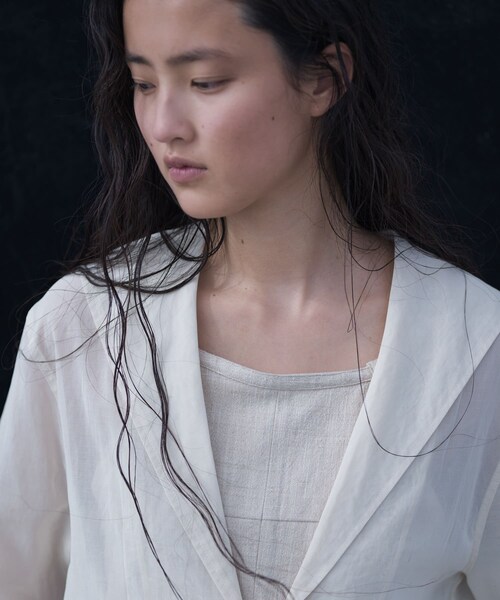 URBAN RESEARCH(アーバンリサーチ)の「new basic SHEER VOILE SAILOR SHIRTS(シャツ/ブラウス・レディース・BLACK/IVORY・Free)」の6枚目の写真