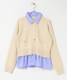 ITEMS URBANRESEARCH | シャツレイヤーニットカーディガン(ニット/セーター)