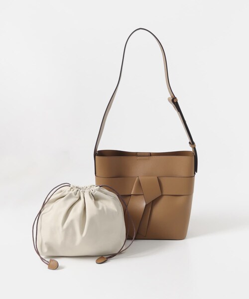 URBAN RESEARCH DOORS（アーバンリサーチドアーズ）の「リボンショルダーバッグ（ショルダーバッグ・レディース・CAMEL/BLACK・One）」の13枚目の写真