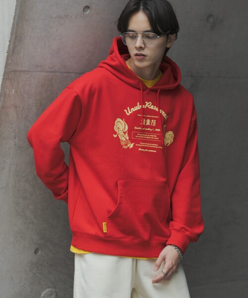 URBAN RESEARCH（アーバンリサーチ）の「鳥貴族×UR　UnuboResearch  PARKA（スウェット・メンズ・GRAY/RED/CHARCOAL/BLACK/MOCHA・M/L/XL）」の3枚目の写真