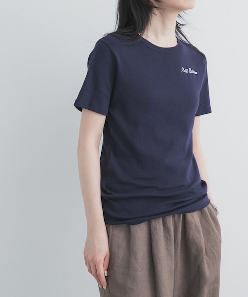URBAN RESEARCH DOORS(アーバンリサーチドアーズ)の「『別注』PETIT BATEAU×DOORS EMBROIDERYT-SHIRTSCU(Tシャツ/カットソー・レディース・ECUME/BELUGA/SMOKING・S/M)」の14枚目の写真