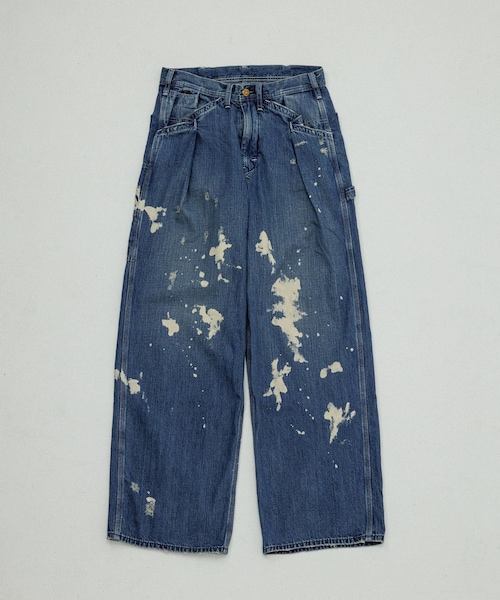 ADAM ET ROPE'（アダムエロペ）の「【Lee x BELPER x M】PAINT PAINTER BUGGY PANTS（デニムパンツ・レディース・ブラック/ネイビー・L/M/S/XS）」の15枚目の写真