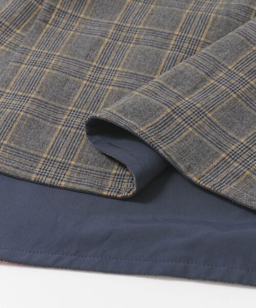 URBAN RESEARCH Sonny Label（アーバンリサーチサニーレーベル）の「チェックリバーシブルオーバーコート（ステンカラーコート・メンズ・ベージュ/ネイビー・M/L）」の16枚目の写真