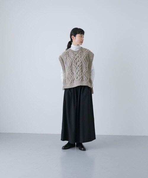 かぐれ（カグレ）の「ペルーアランニットベスト（ニット/セーター・レディース・IVORY/GRAY・FREE）」の18枚目の写真