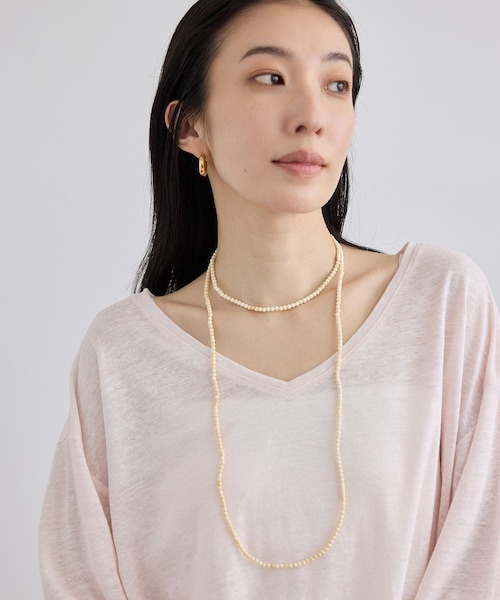 ADAM ET ROPE'(アダムエロペ)の「【J'aDoRe・一部店舗限定】【Sapir Bachar(サピア バハール)】LONG CORAL NECKLACE(ネックレス・レディース・オフホワイト・F)」の2枚目の写真