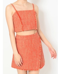 EVRIS | ツイードビスチェ【セットアップ着用可能】(キャミソール)