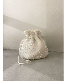 Ungrid | スパンコール巾着バック(ハンドバッグ)