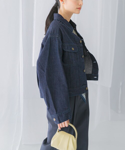 URBAN RESEARCH ROSSO（アーバンリサーチロッソ）の「『別注』Lee101×ROSSO　SHORT JACKET（デニムジャケット・レディース・ONE WASH/MEDIUMUSED・Short）」の9枚目の写真