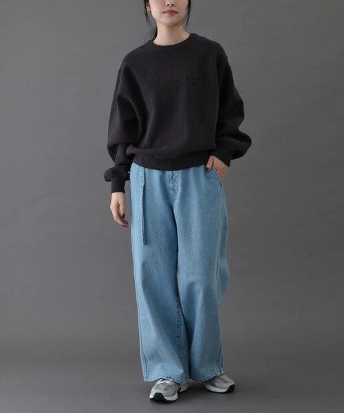 URBAN RESEARCH DOORS(アーバンリサーチドアーズ)の「FORK&SPOON エンブロイダリーロゴニットプルオーバー(ニット/セーター・レディース・NAVY/GRAY・1)」の17枚目の写真
