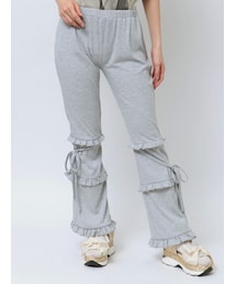 merry jenny | フリルリブフレアパンツ(スウェットパンツ)