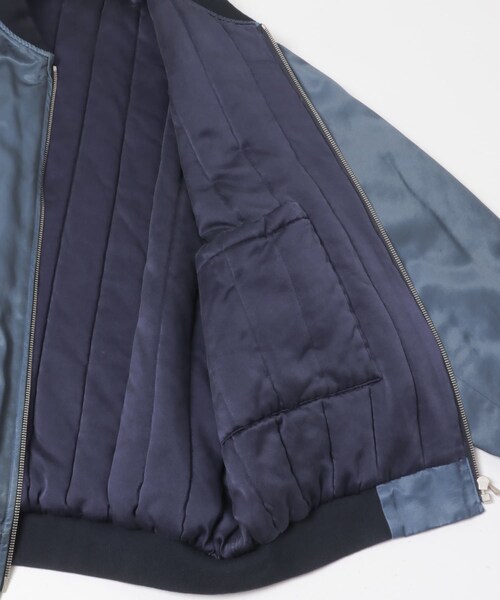 URBAN RESEARCH（アーバンリサーチ）の「A PRESSE　Vintage Silk Viscose Tour Jacket（ブルゾン・メンズ・BLUE・2/3）」の6枚目の写真