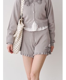 jouetie | ローズモチーフニットショーパン【セットアップ対応】(その他パンツ)