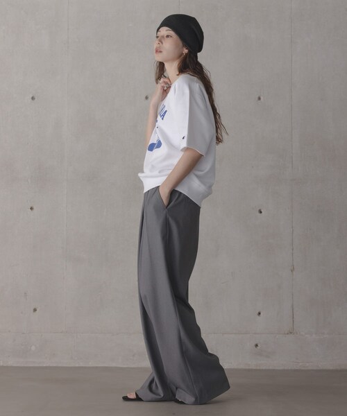 URBAN RESEARCH Sonny Label（アーバンリサーチサニーレーベル）の「『別注』CHAMPION×Sonny Label　ロゴスウェットTシャツ（スウェット・レディース・ホワイト/スカイブルー/ネイビー/オートミール・M/L）」の11枚目の写真