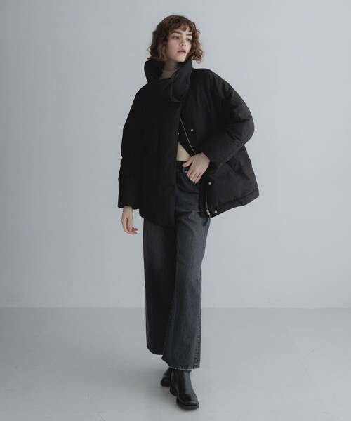 URBAN RESEARCH Sonny Label（アーバンリサーチサニーレーベル）の「撥水ビッグカラーダウンコート（その他アウター・レディース・ブラック/チャコール/ブラウン・Free）」の10枚目の写真