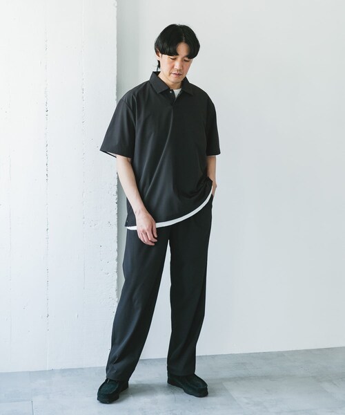 URBAN RESEARCH DOORS(アーバンリサーチドアーズ)の「『UR TECH』サマシェア ポロシャツ(ポロシャツ・メンズ・CHARCOAL/L.BLUE/BLACK・M/L/XL)」の22枚目の写真