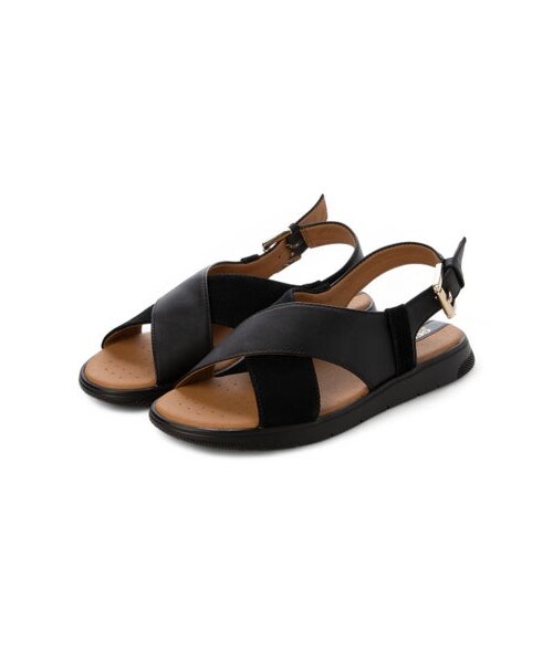 GEOX(ジェオックス)の「ジェオックス GEOX クロスベルトストラップサンダル (サンダル・レディース・BL/OG・35/22.5cm/36/23cm/37/23.5cm/38/24cm/39/24.5cm)」の2枚目の写真