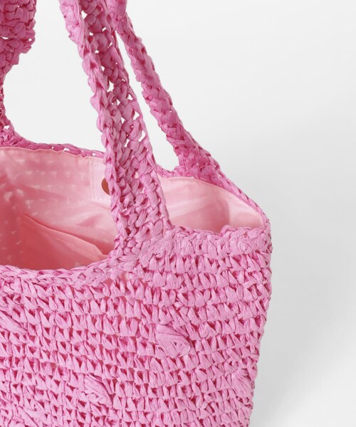 THE GOODLAND MARKET（ザグッドランドマーケット）の「SHIRALEAH　SAM TOTE（トートバッグ・レディース・PINK/NATURAL/GREEN・one）」の14枚目の写真