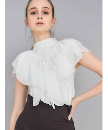 MERCURYDUO | 2WAY異素材ボリュームラッフルニット(ニット/セーター)