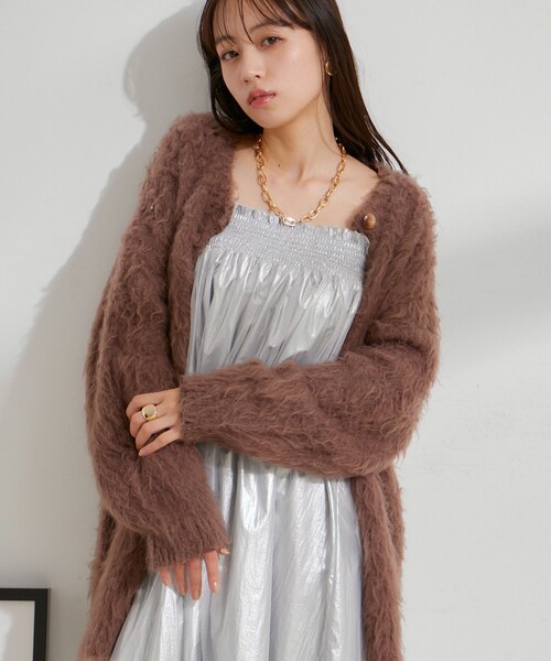 VIS(ビス)の「【2WAY】メタリック重ねチュールワンピース【洗える】(ワンピース・レディース・グレー/その他・F)」の19枚目の写真