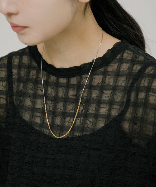 URBAN RESEARCH(アーバンリサーチ)の「decor『デコール』 2色のチェーンネックレス(ネックレス・レディース・GD/SV・-)」の6枚目の写真