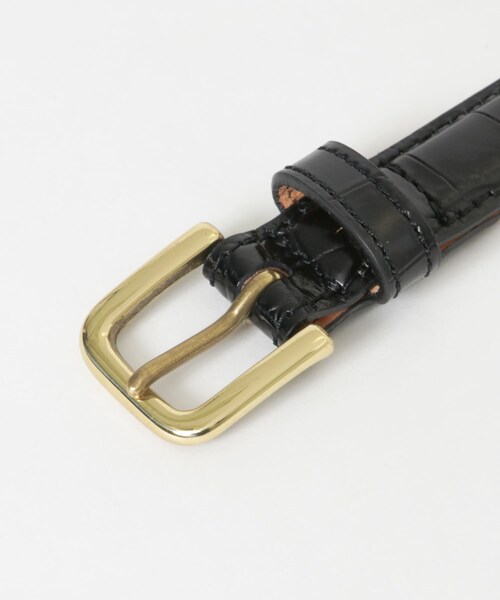 URBAN RESEARCH（アーバンリサーチ）の「Scye　Press Croco Dress Belt（ベルト・メンズ・ダークブラウン/クロ・M）」の6枚目の写真