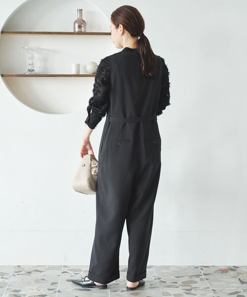 URBAN RESEARCH(アーバンリサーチ)の「『2サイズ展開』ベルト付きオールインワン(つなぎ/オールインワン・レディース・NAVY/BLACK・36/38)」の7枚目の写真