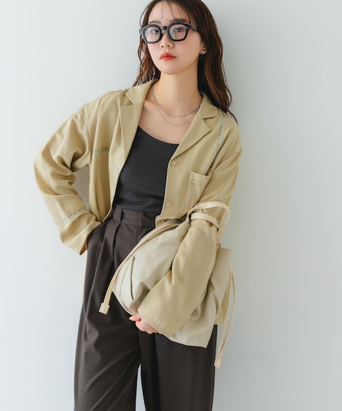 RODE SKO（ロデスコ）の「ウォッシャブルミニショルダーバッグ『Ssize』（ショルダーバッグ・レディース・BEIGE/BLACK/D.SILVER/BLUE GRAY/MINT/OFF/BROWN/YELLOW/LIGHT PINK/CAMEL・one）」の13枚目の写真