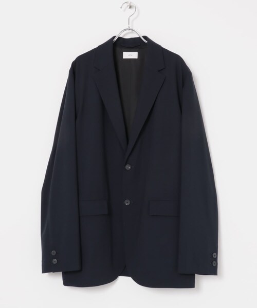 URBAN RESEARCH(アーバンリサーチ)の「ATON HIGH TWIST WOOL JACKET(テーラードジャケット・メンズ・BLACK/NAVY・4/6)」の2枚目の写真