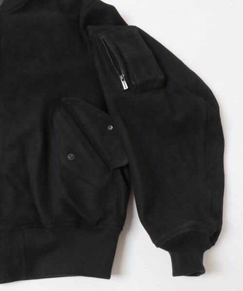 URBAN RESEARCH（アーバンリサーチ）の「SEVEN BY SEVEN　LEATHER MA-1 BLOUSON（ブルゾン・メンズ・010 BLK・M/L）」の7枚目の写真