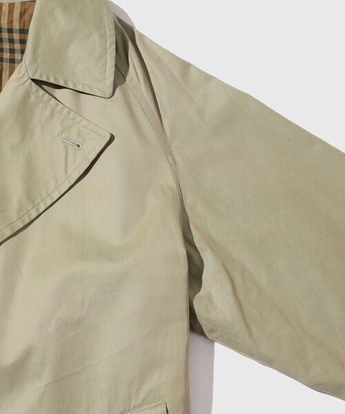 ADAM ET ROPE'(アダムエロペ)の「【blurhms/ブラームス】Cotton Gabardine Trench Coat(ダウンジャケット/コート・メンズ・カーキ・3/4)」の5枚目の写真