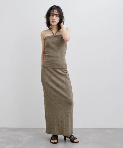 ADAM ET ROPE'(アダムエロペ)の「【Miller for ADAM ET ROPE'】Skirt(スカート・レディース・ブラック/ベージュ/パープル系・F)」の14枚目の写真