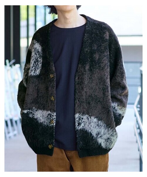 nissen（ニッセン）の「グラデーションシャギーニットカーディガン【大きいサイズ有】（カーディガン/ボレロ・メンズ・ブルー系/グレー系・M/L/LL/3L/4L/5L/6L/8L/10L）」の5枚目の写真