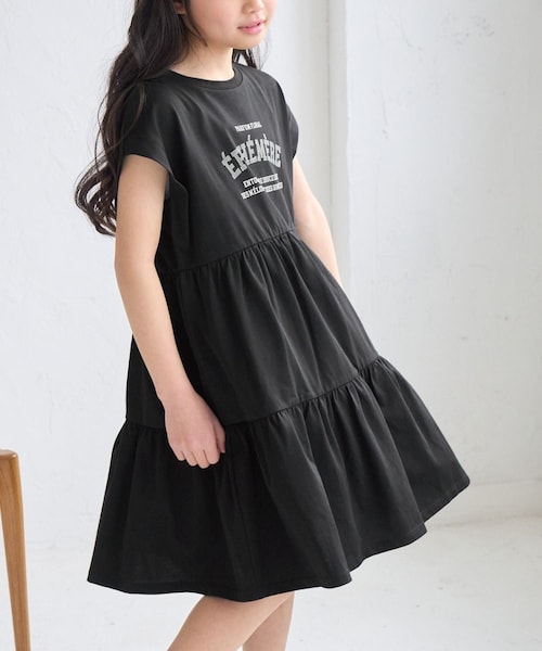 ROPE' PICNIC（ロペピクニック）の「【KIDS/キッズ】ロゴティアードカットソーワンピース（ワンピース・キッズ・ブラック/ピンク・L/M/S）」の11枚目の写真