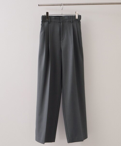 VIS（ビス）の「【美easy】コンフォートストレートワイドパンツ/イージーケア・UVケア・セットアップ対応（その他パンツ・レディース・グレー/ベージュ/ライトグリーン/ネイビー・L/M/S/SS）」の4枚目の写真