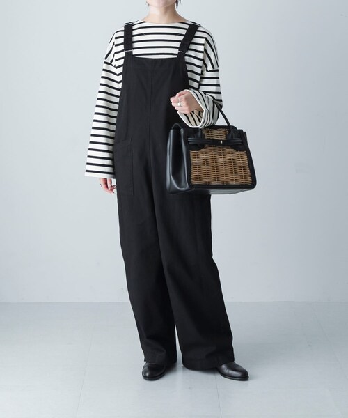 かぐれ（カグレ）の「バッククロスサロペット（サロペット/オーバーオール・レディース・OFF/INDIGO/BLACK・Free）」の3枚目の写真