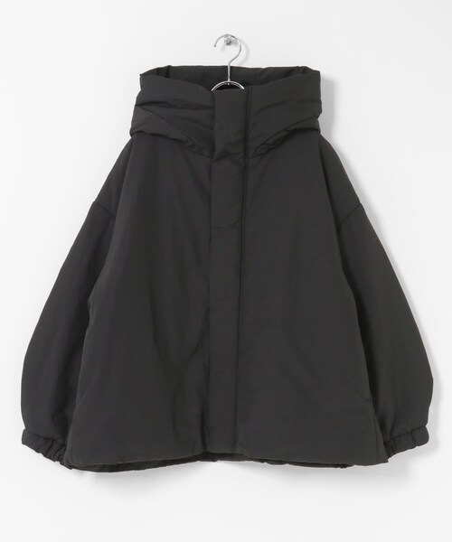 THE GOODLAND MARKET（ザグッドランドマーケット）の「『別注』MIDIUMISOLID×THE GOODLAND MARKET　hooded padding blouson（ブルゾン・レディース・black/b.khaki・38）」の11枚目の写真