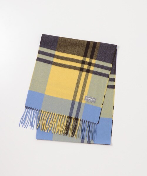 URBAN RESEARCH（アーバンリサーチ）の「チェックカシミヤマフラー（マフラー・メンズ・NAVY×CCL/BEG×BROWN/RED CHECK/BLK CHECK/YEL CHECK・FREE）」の14枚目の写真