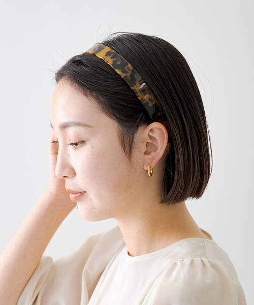 URBAN RESEARCH Sonny Label（アーバンリサーチサニーレーベル）の「アセテートカチューシャ（カチューシャ・レディース・ベージュ/ブラウン/ブラック・one）」の10枚目の写真