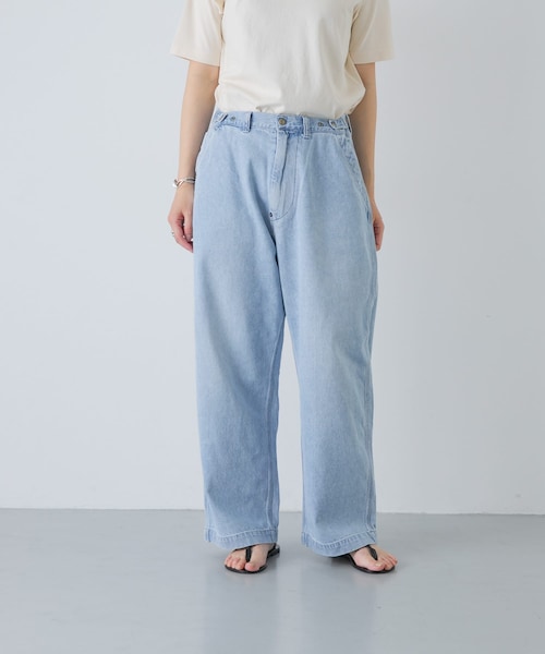 かぐれ(カグレ)の「ordinary fits BELL PANTS(デニムパンツ・レディース・BLEACH・28/30)」の6枚目の写真