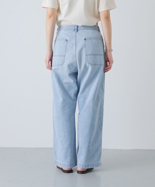 かぐれ（カグレ）の「ordinary fits　BELL PANTS（デニムパンツ・レディース・BLEACH・28/30）」の3枚目の写真