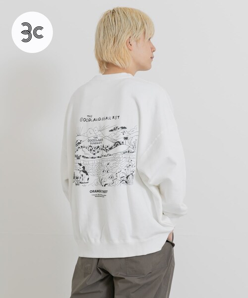 THE GOODLAND MARKET（ザグッドランドマーケット）の「ザ グッドランド マーケット　THE GOODLAND SWEAT（スウェット・メンズ・Off・M/L）」の2枚目の写真